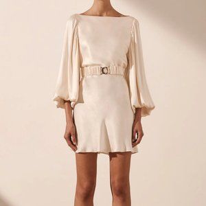 Shona Joy La Lune Balloon Sleeve Mini Dress